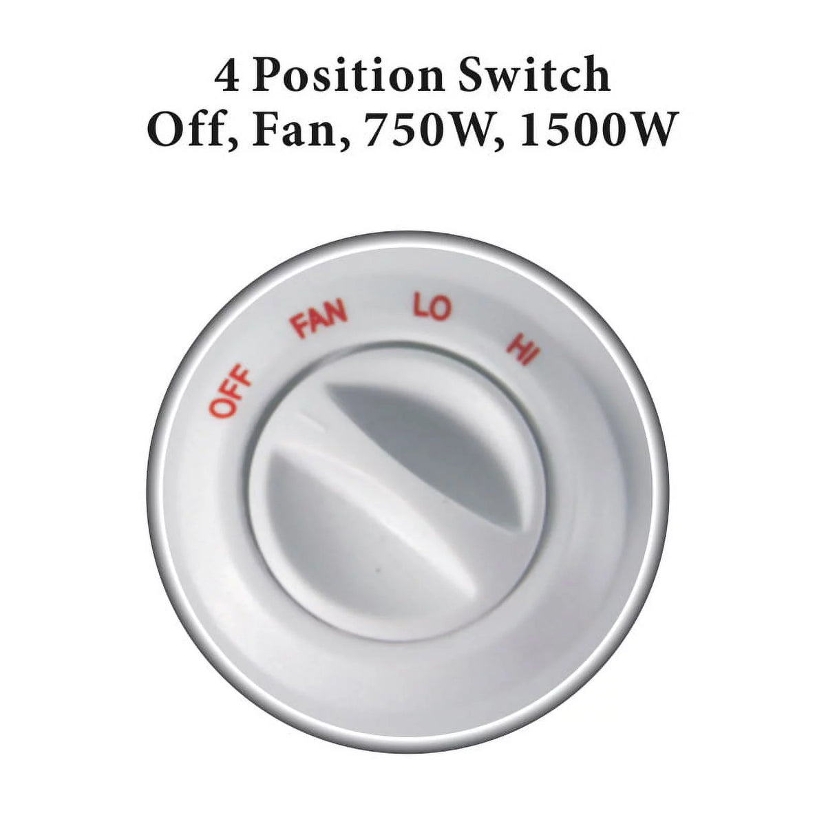 Portable Oscillating Fan Heater with Thermostat H381
