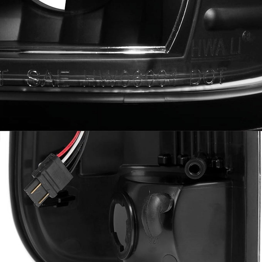 Black LED Tube Style Taillights Pair Set K353654