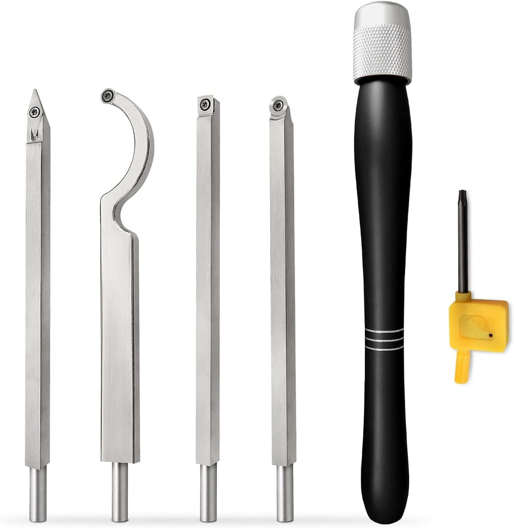 Carbide Tipped Wood Turning Tool Set, 5pc, Pack of 2 W85584