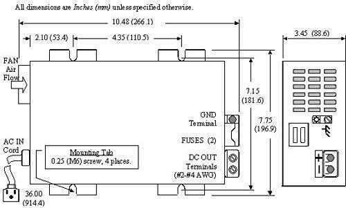 Power Converter Charger for RV 110VAC to 12 Volt X102
