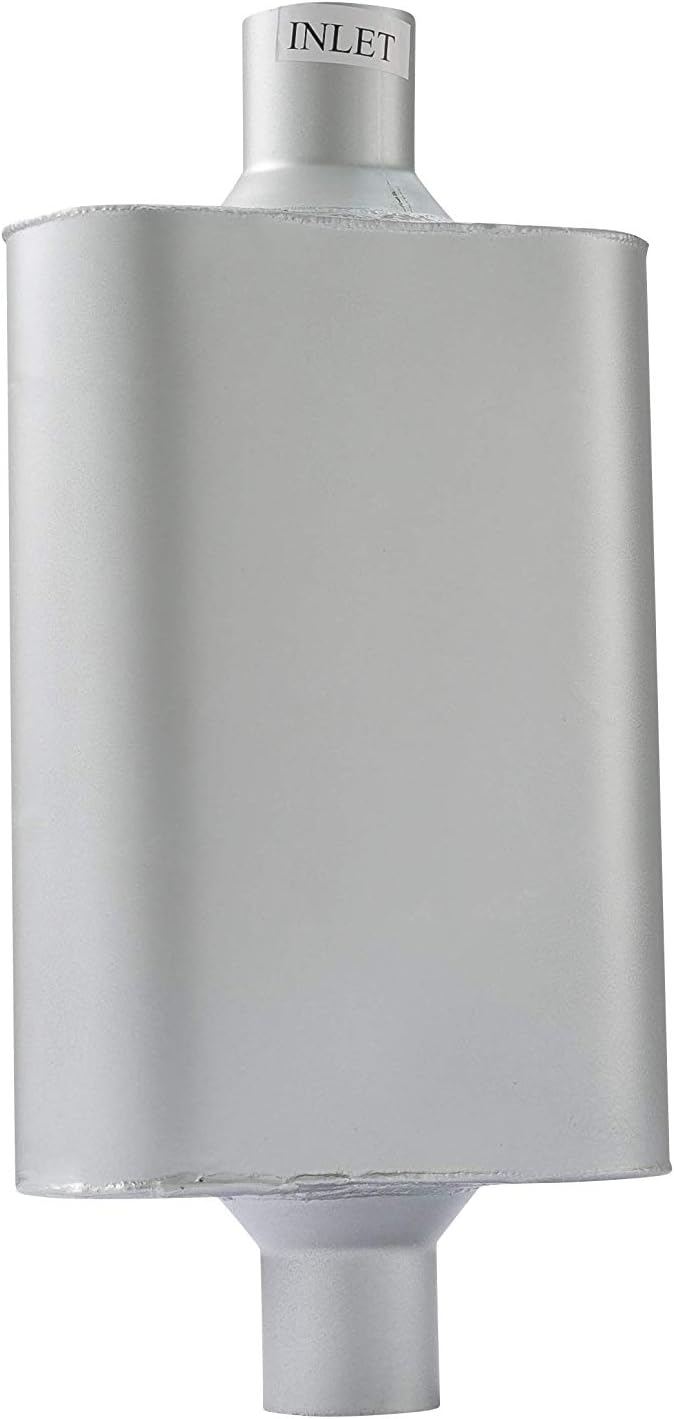 Dual Chamber 3 inch inlet/3 inch outlet Performance Automotive Muffler Exhaust Pack of 2 L864