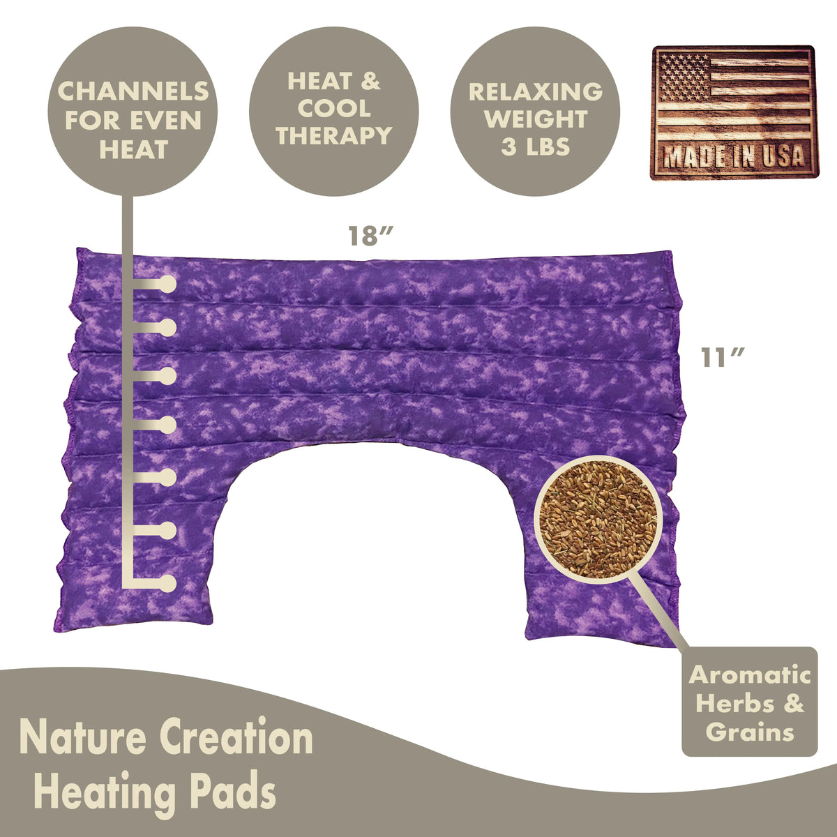 Neck & Shoulder Wrap Herbal Hot & Cold Therapy Pack B780828