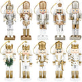 10 Pcs Wooden Nutcracker Ornaments 5 Inch W655034