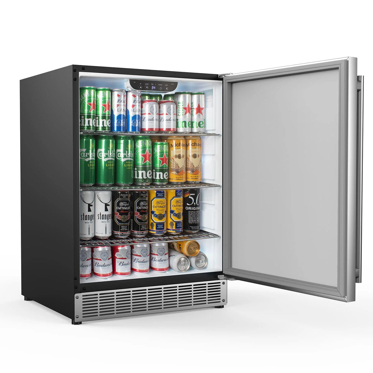 24" 5.4 Cu.Ft. Built-in Stainless Steel Beverage Fridge R92211