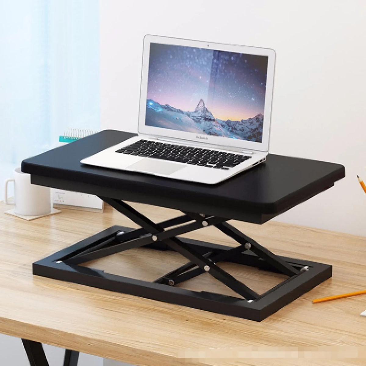 Black Adjustable Height Standing Desk Converter V2783