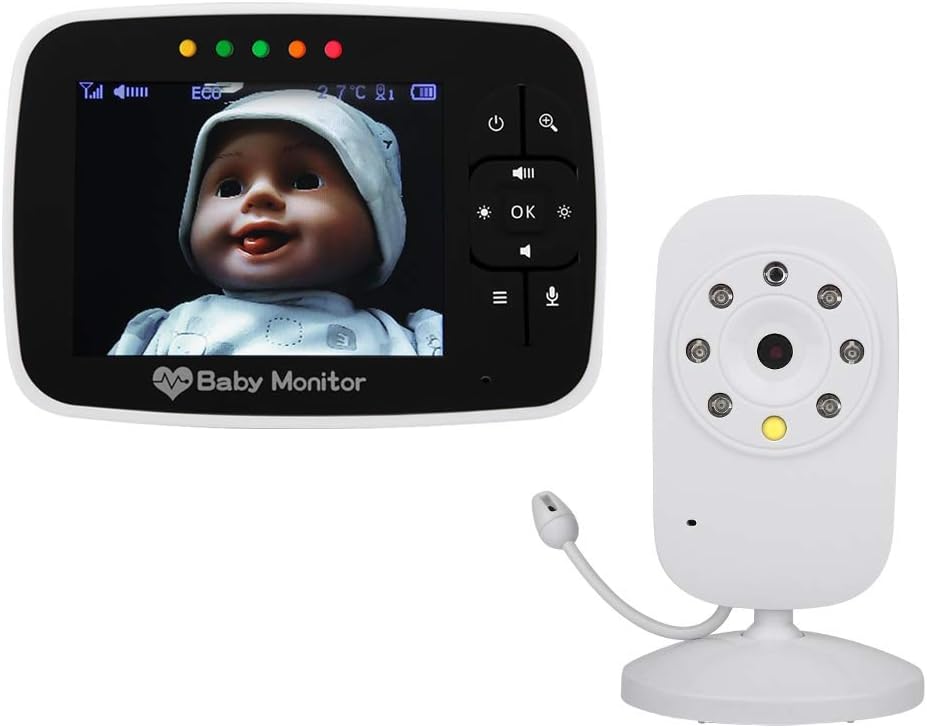 Baby Monitor with 3.5 LCD Display, IR Night Vision, 2 Way Audio Talk F967755