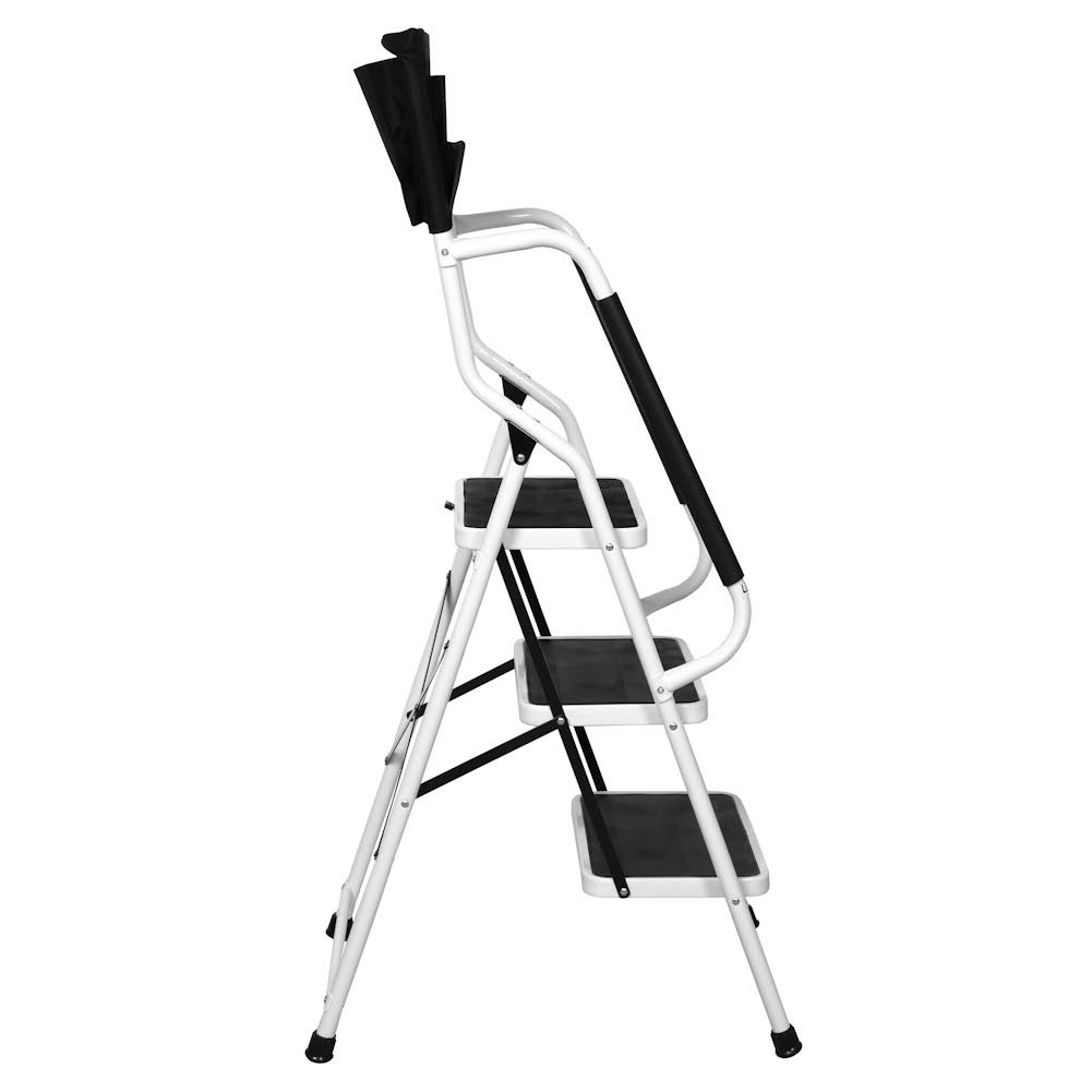 Folding 3-Step Safety Step Ladder with Padded Side Handrails V466