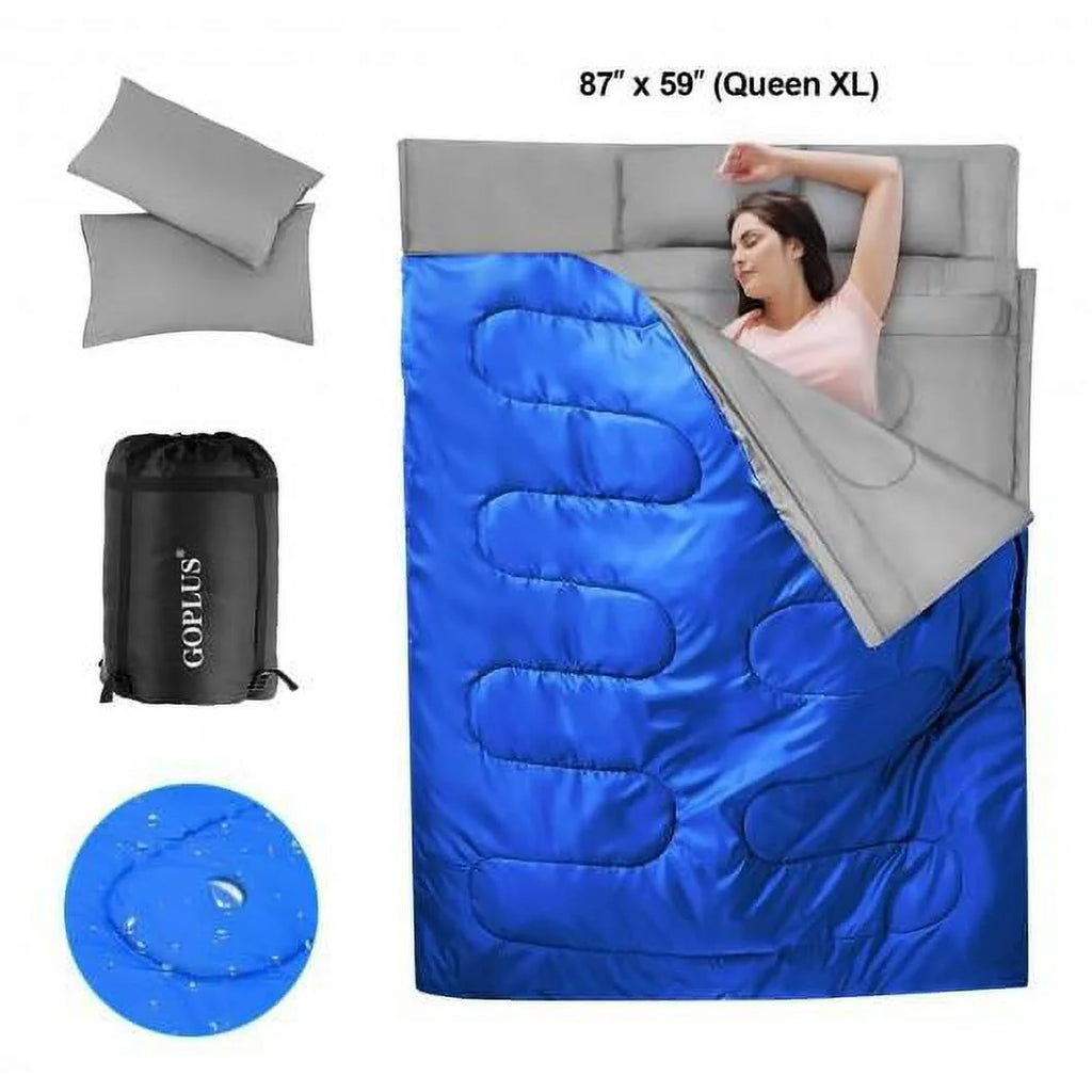2 Person Waterproof Sleeping Bag with 2 Pillows P147
