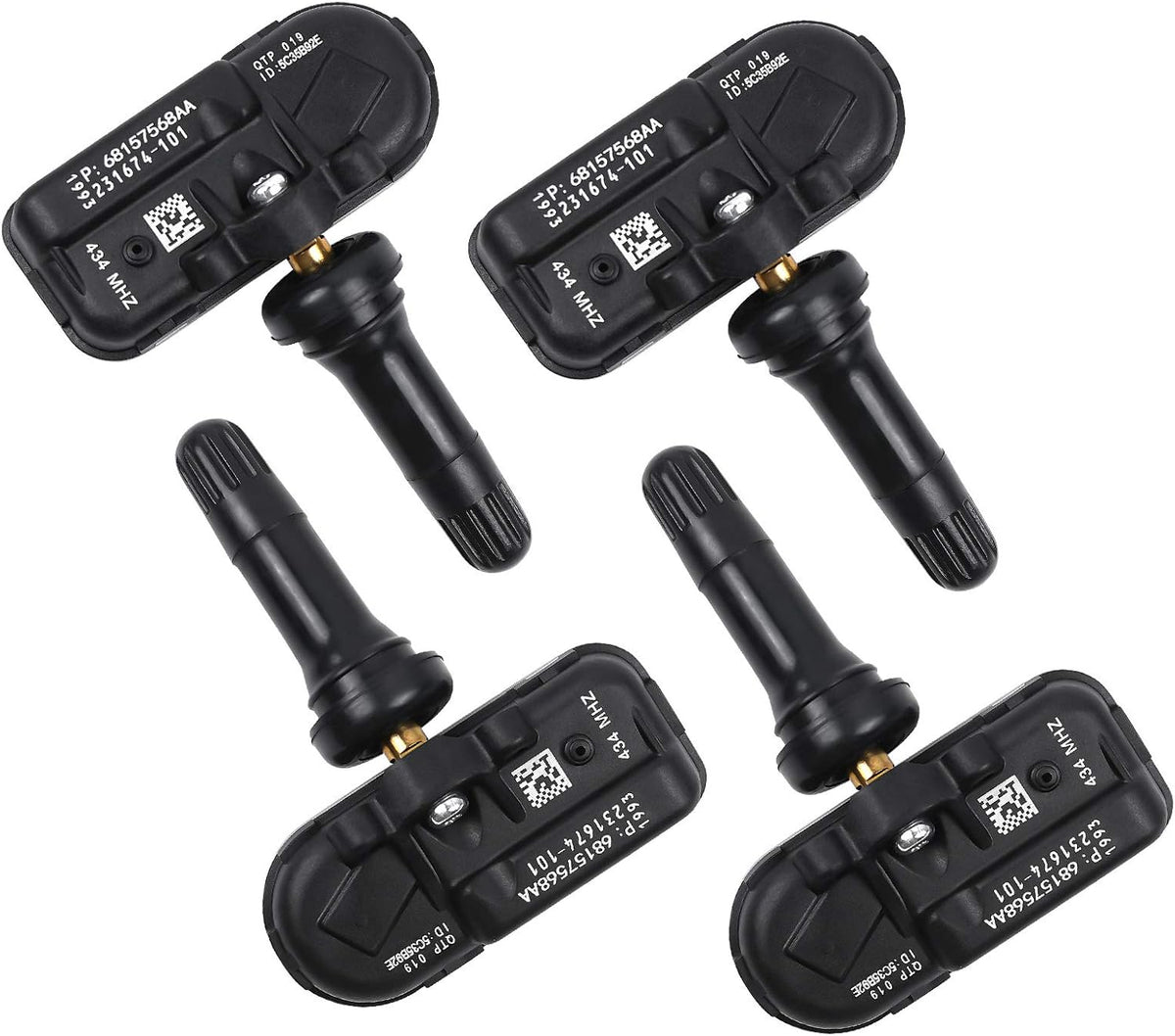 TPMS Sensor 433MHZ 4-Pieces Tire Pressure Sensor Pack of 2 Y682181