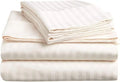 Pure Pima Cotton 4-Piece Bed Sheets Set Queen Size Sateen Weave Ivory U75363