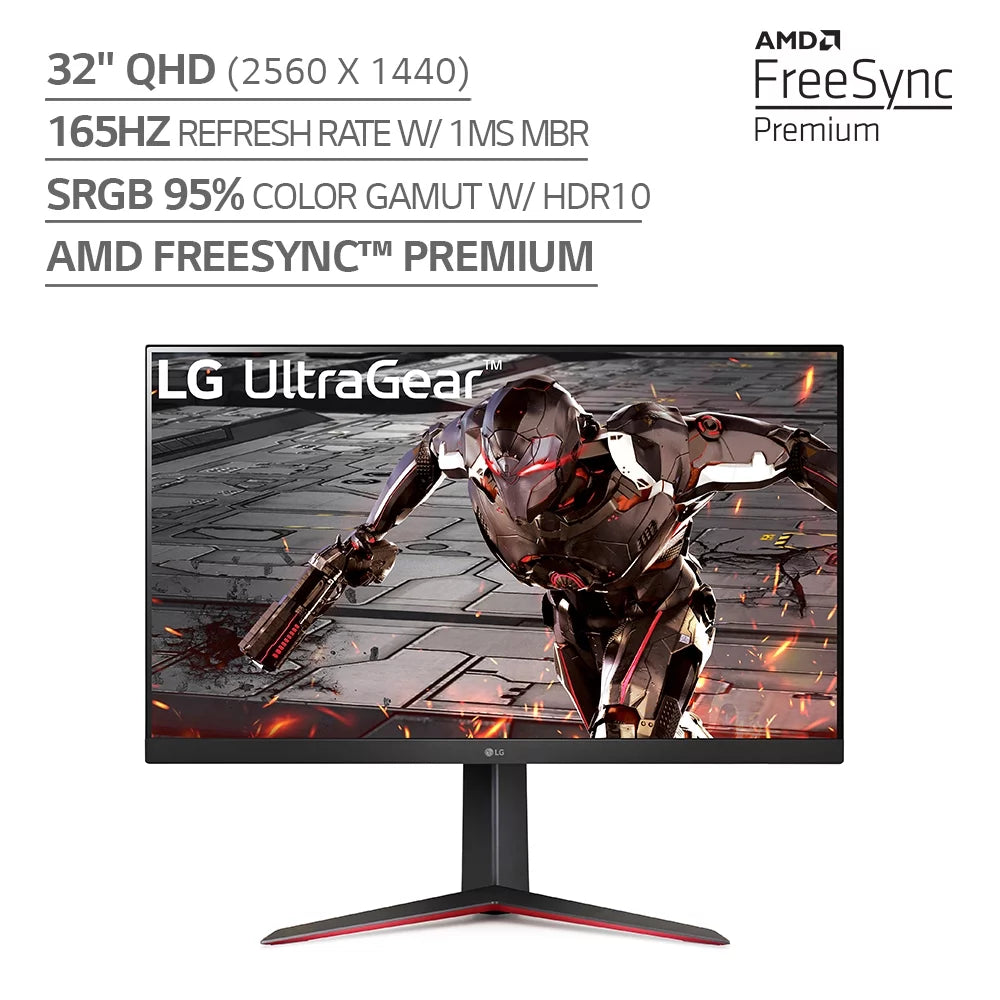 32 QHD Gaming Monitor 165Hz 1ms Black K345
