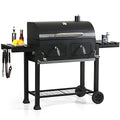 Extra Large Charcoal BBQ Grill with 2 Foldable Side Tables E8110