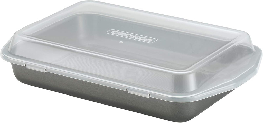 Nonstick Baking Pan With Lid, Rectangle - 9 Inch x 13 Inch, Gray P8820