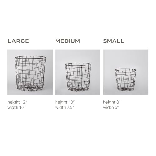 8" x 6" x 8" Metal Wire Basket N626