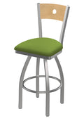 25 inch Swivel Counter Stool with Stainless Finish X3778
