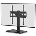 Universal TV Stand for 32-55 Inch TVs Height Adjustable Tempered Glass Base V389896