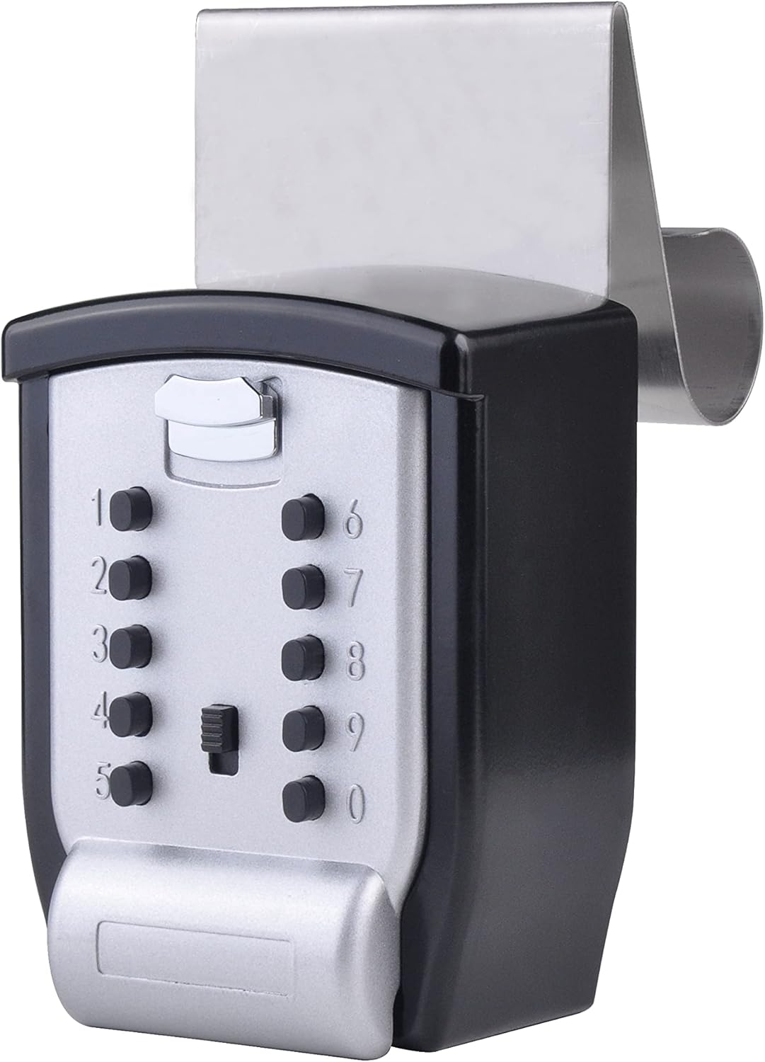 Car Window Lockbox with Protective Rubber Cover, Holds 1-5 Keys L376198