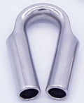 Wire Rope Tube Thimble 316 Stainless Steel 14mm 50-Pack M975924