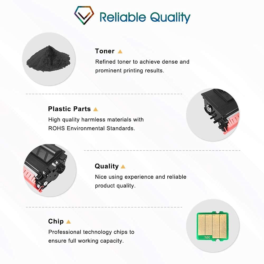 Compatible Toner Cartridge Replacement for Brother TN880 Black Ink 4Pack W750