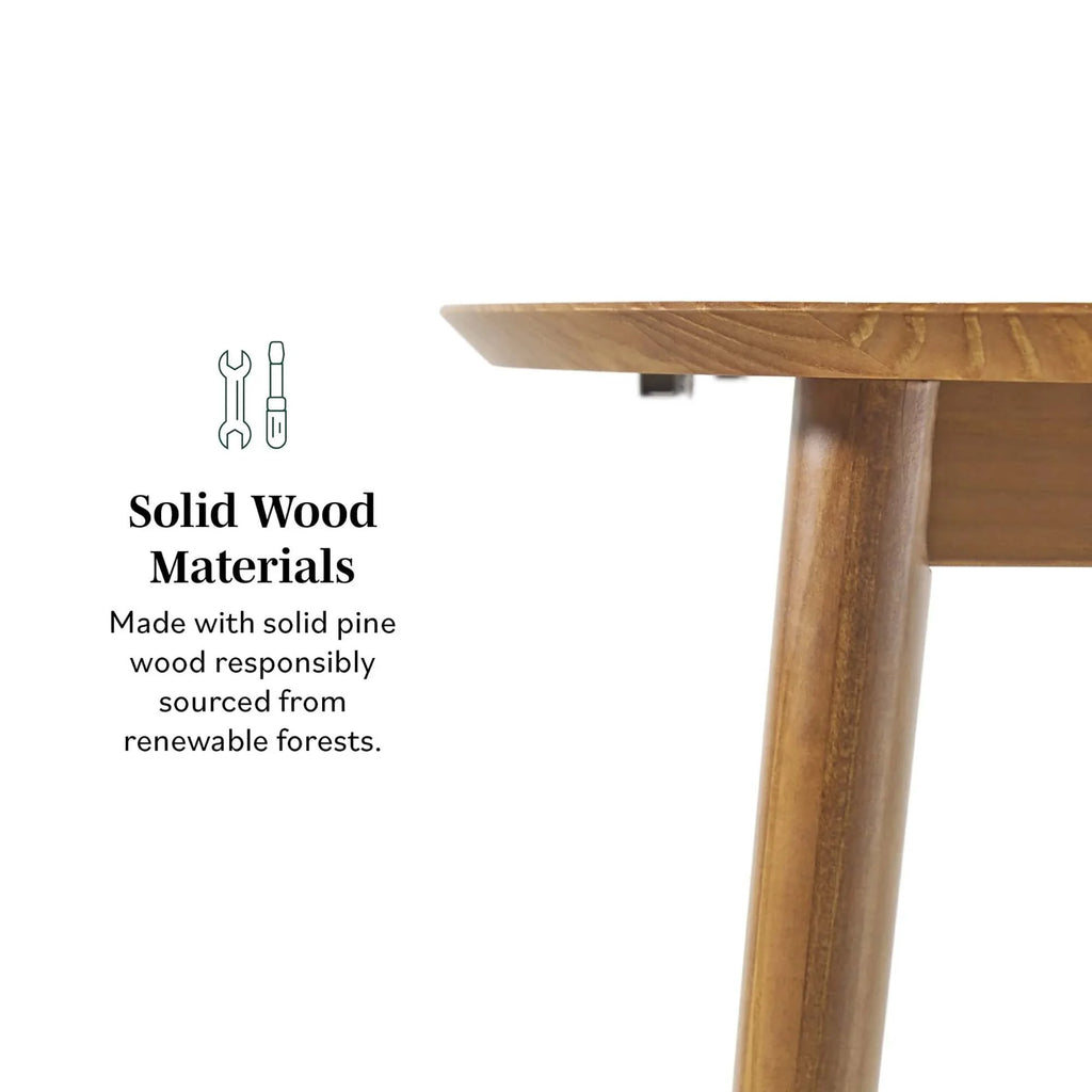 Caramel Solid Wood Oval Dining Table Z9509