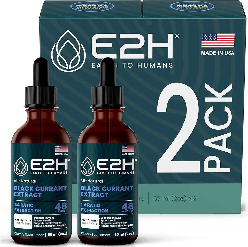 Black Currant Seed Extract Liquid 2 Bottles I1310