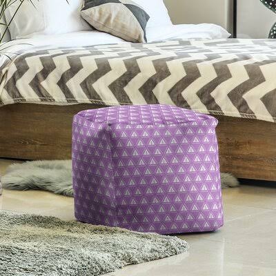 Violet/White Cube Ottoman G1659