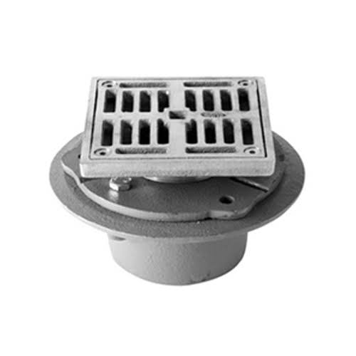 4x22 Square Cast Iron Shower Drain Y245