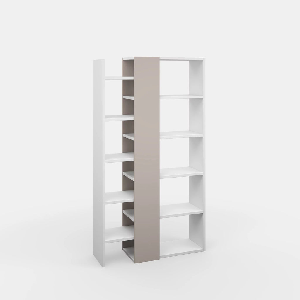 White Light Mocha Modern Bookcase J318313