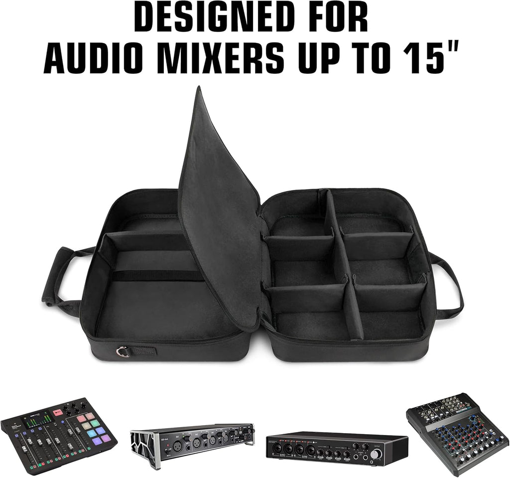 Audio Mixer Travel Case with Scratch-Resistant Interior W9178