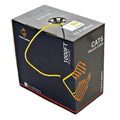 CAT6 Plenum Bulk Ethernet Cable 1000ft 23AWG 4Pair Solid UTP Yellow O7658