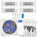 36,000 BTU 4 Zone Ceiling Cassette Ductless Air Conditioner and Heat Pump I4590