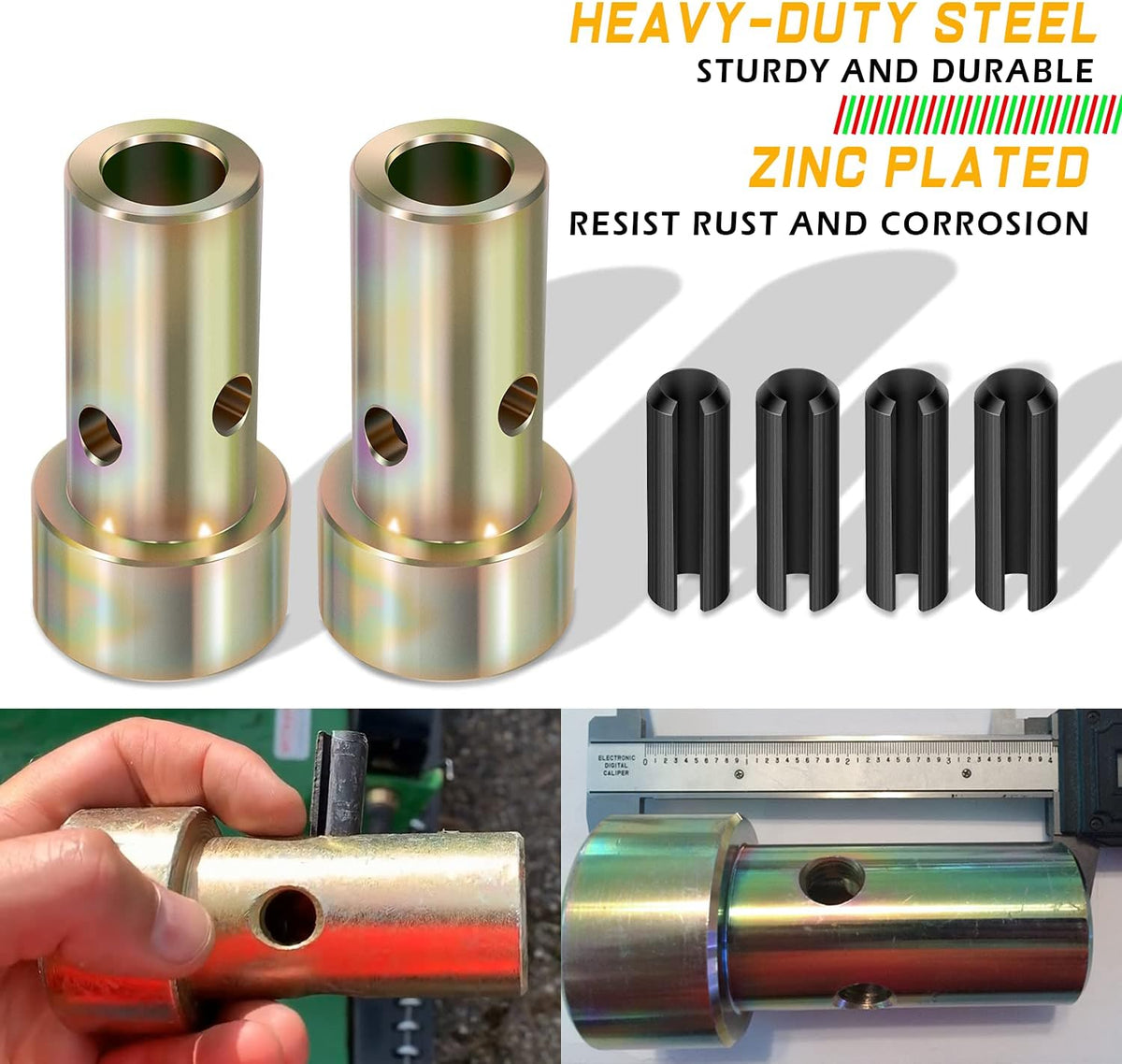 Pair of Cat 1 Quick Hitch Adapter Bushings Set for Category I 3-Point Tractors K28147