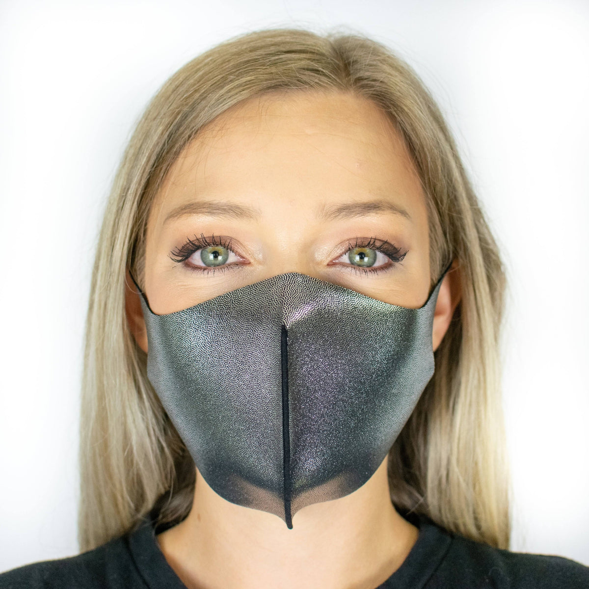 Metallic Silver 10-Pack Reusable Face Mask N5203