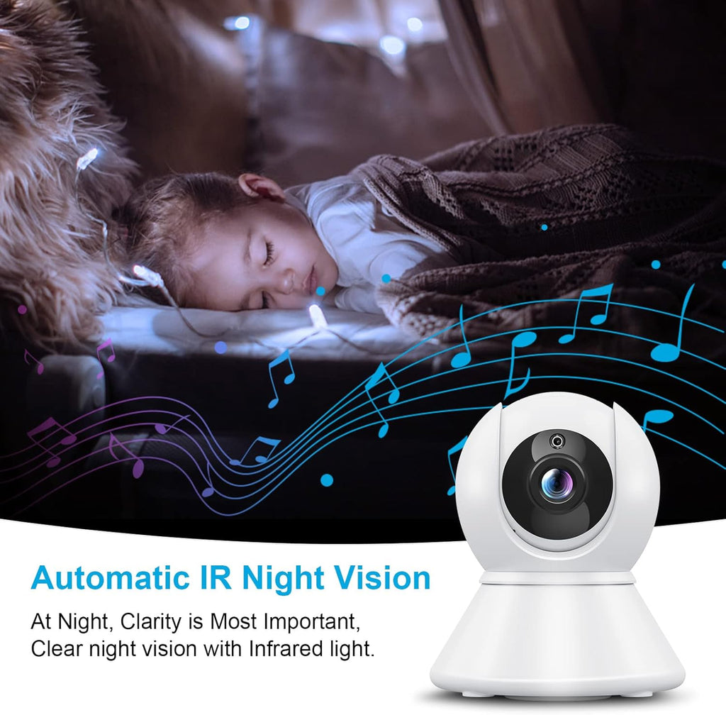 Video Baby Monitor with Camera and Audio, 5 Inch 720p HD Display M45346