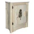 Accent Cabinet with Laser Engraved Pine Design Y5479