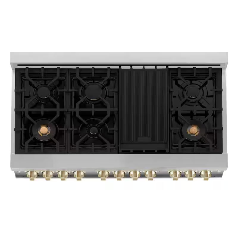 48 in. 7-Burner Double Oven Dual Fuel Range L745