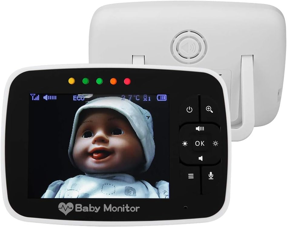 Baby Monitor with 3.5 LCD Display, IR Night Vision, 2 Way Audio Talk F967755