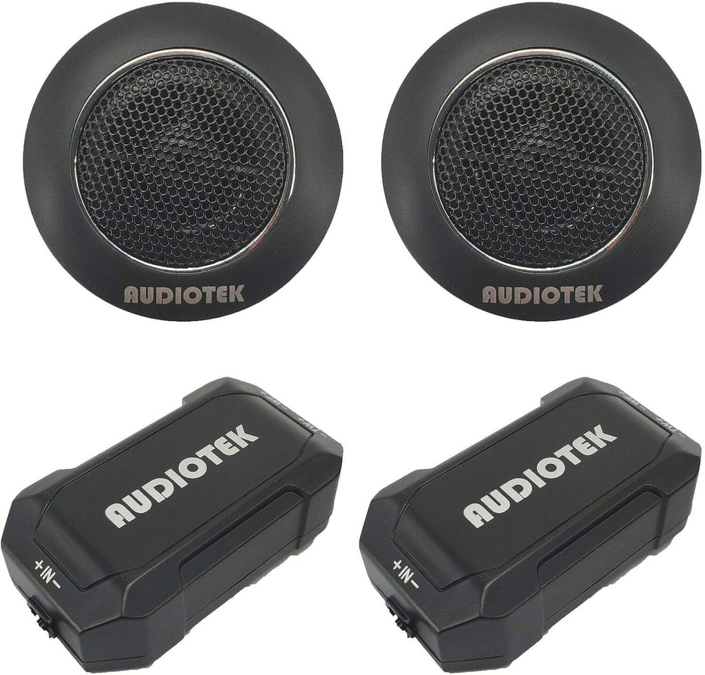 2 Pairs 6.5-Inch 2-Way Car Audio Component Speaker System with Woofers Tweeters & Crossovers G88353