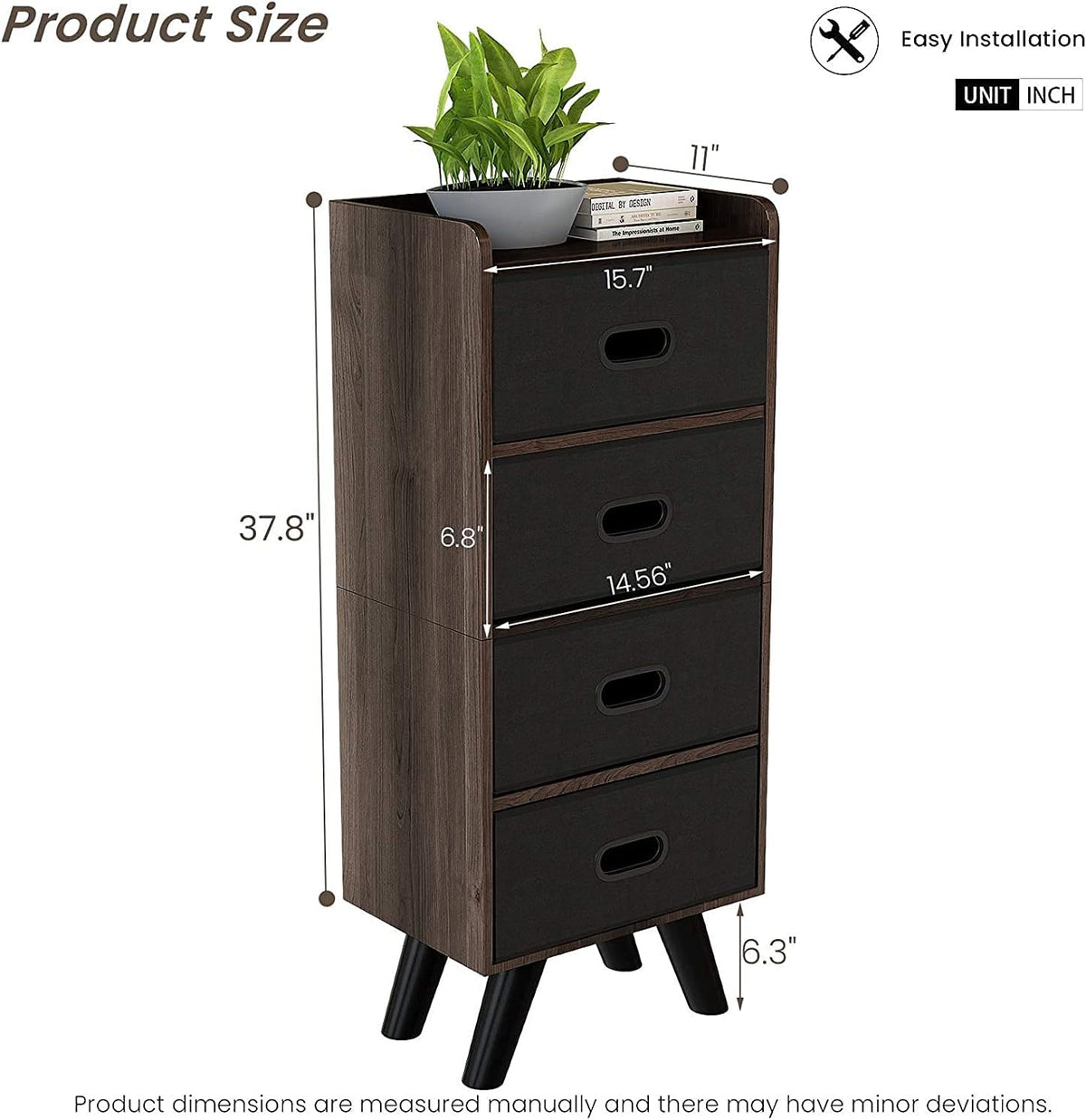 5 Drawer Wood Dresser L22852
