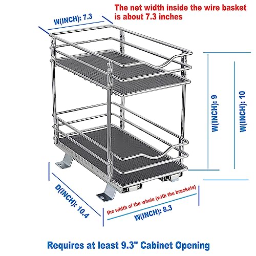 2 Tier Pull Out Spice Rack Organizer R63589