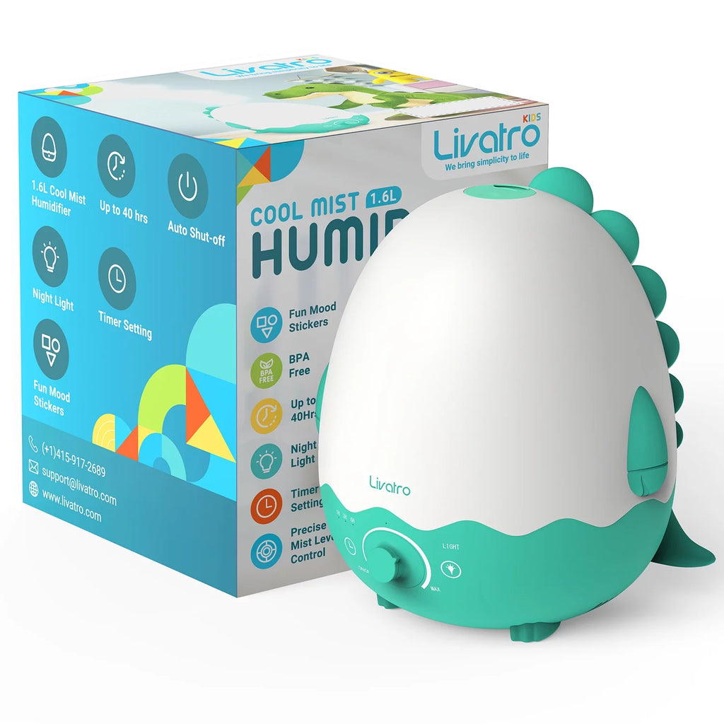 Cool Mist Humidifier with Diffuser, Night Light, Timer U4446