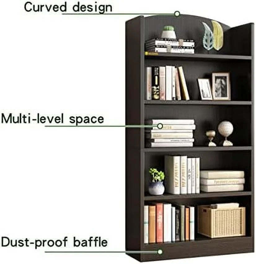 Wood 5 Tier Bookshelf B7048