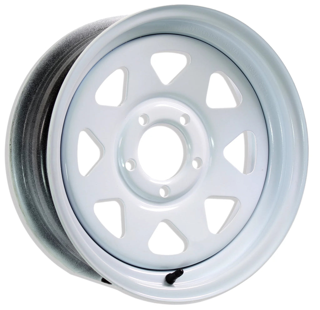 15 in. White Spoke Trailer Wheel Rim F641478