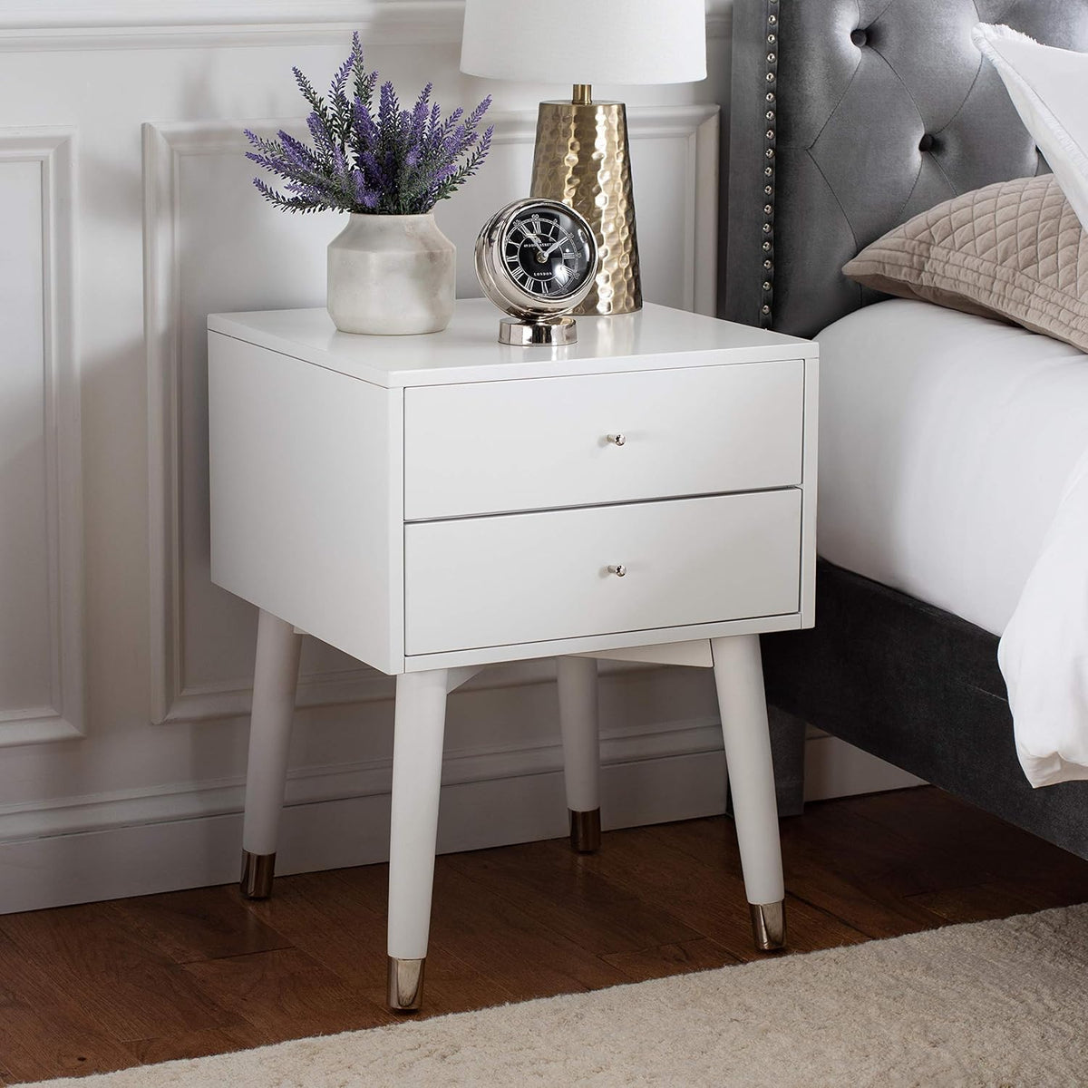 Navy Blue Nightstand W4897