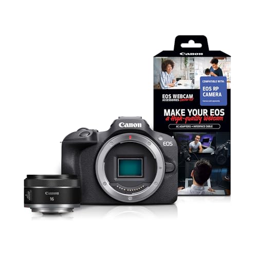 Black Mirrorless Camera with RF-S18-45mm Lens Kit, 24.1 Megapixel, 4K Video C374434