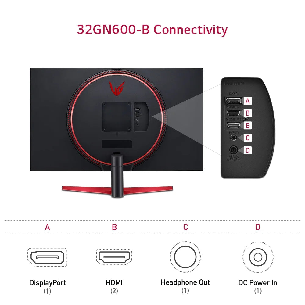 32 QHD Gaming Monitor 165Hz 1ms Black K345