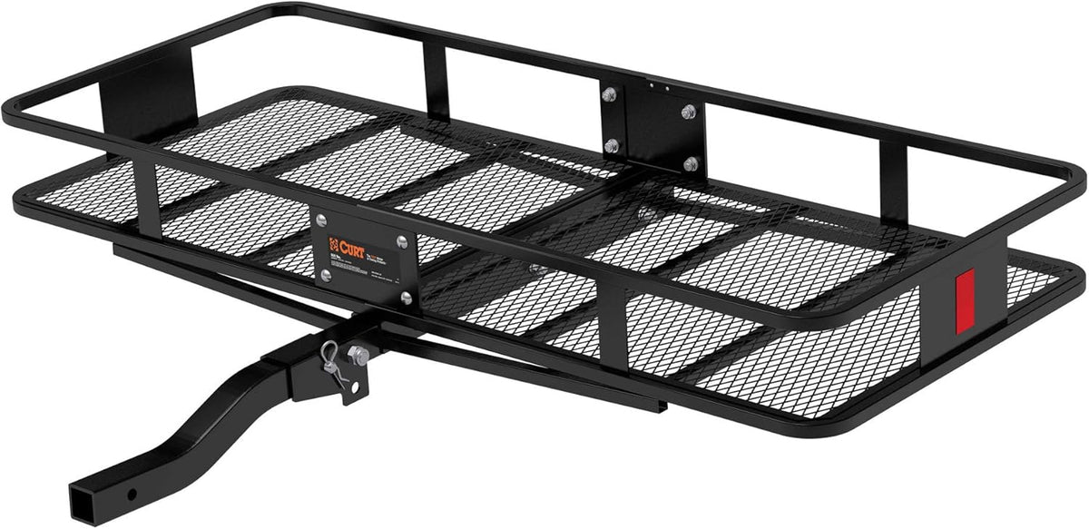 60 x 24-Inch Black Steel Basket Hitch Cargo Carrier L74367
