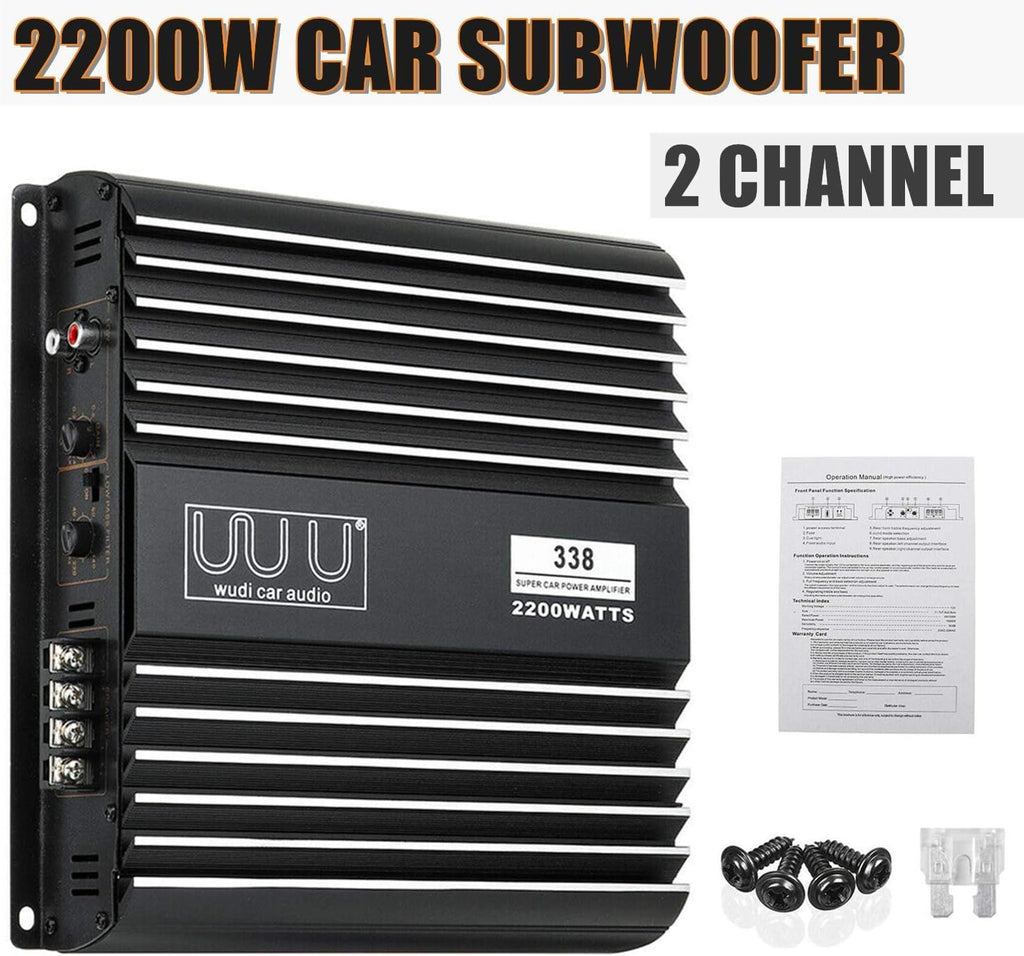 2 Channel 2200W Car Amplifier Pack of 2 E661422