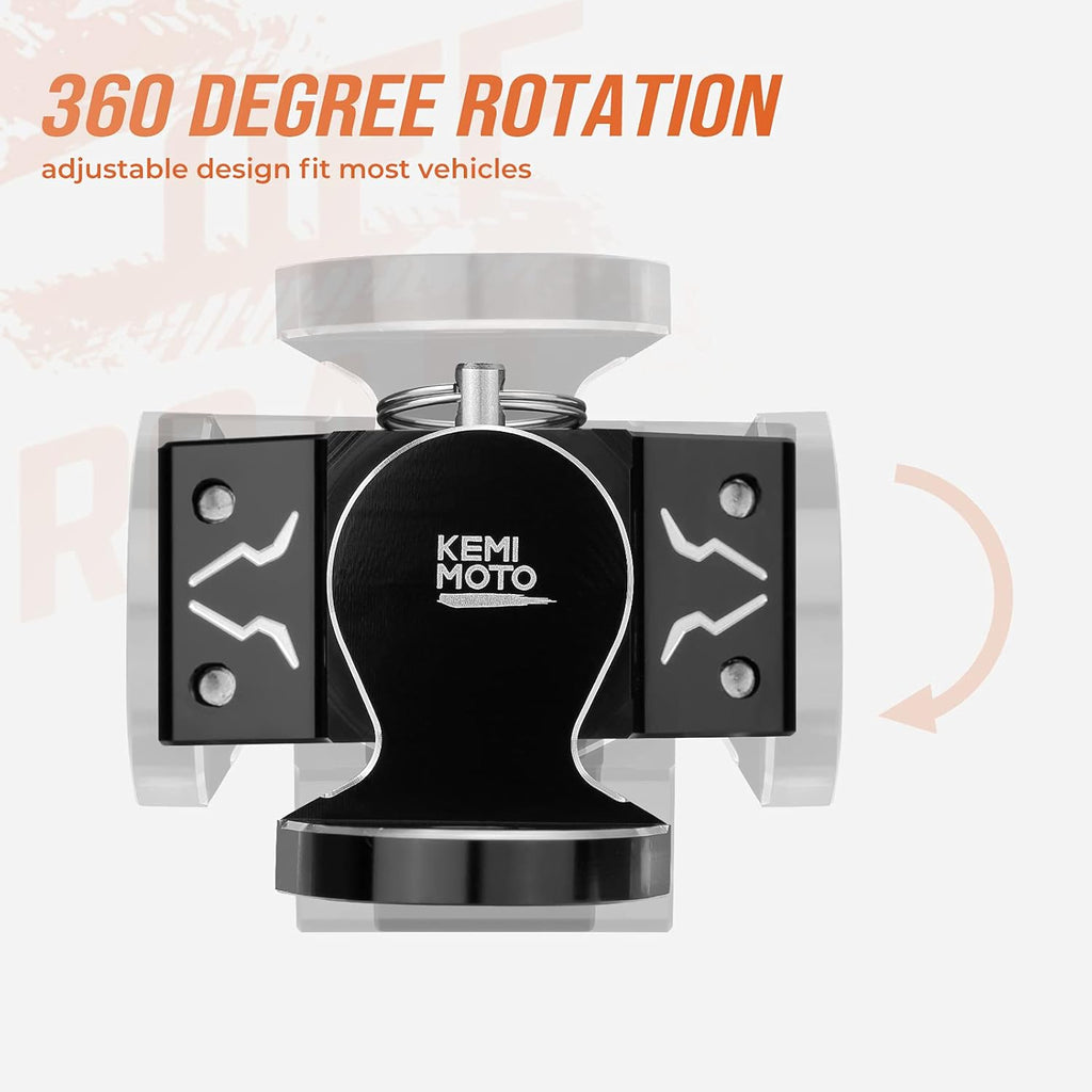 2PCS Aluminum Adjustable UTV Whip Mount for 1.75-2 Roll Bar R7627