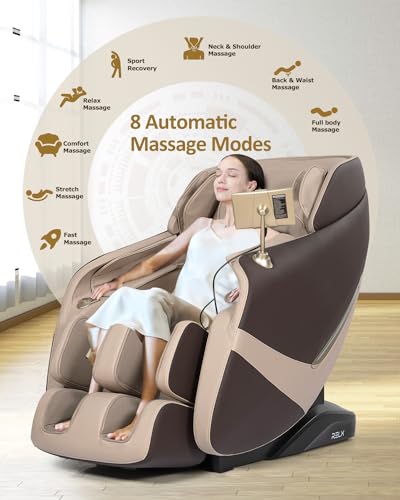 Beige Full Body Zero Gravity Shiatsu Massage Chair K667023